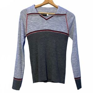 Justin Blake V Neck Collared Women’s Sweater SizeM